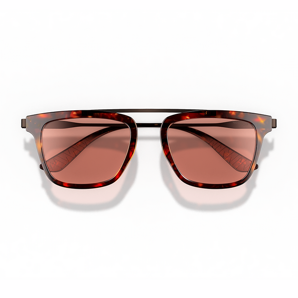 Spindle Tortoise Frames with Evening Lenses